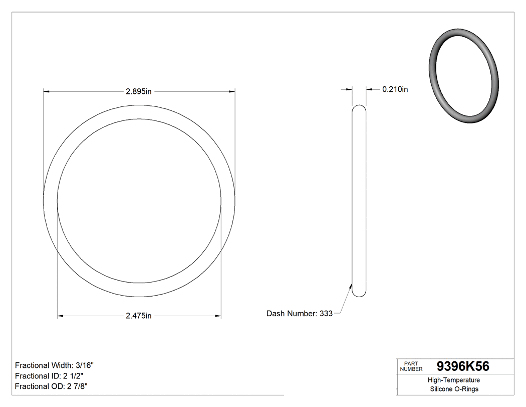 Technical drawing - 9396K56